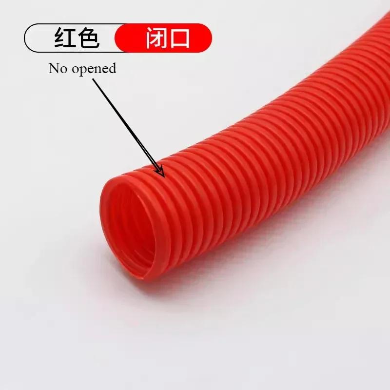 10m Colored Plastic PP Flame-retardant Corrugated Hose Automotive Wiring Harness Conduit Cable Wire Storage Protective Cover