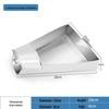 Yude Stainless Steel Triangular Fried Chicken Serving Basin