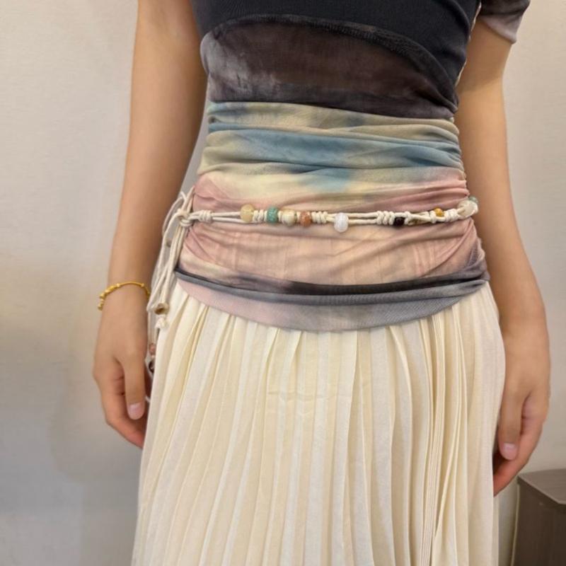 Adjustable Braided Waist Chain Belt for Women Bohemian Style Handcrafted Design for Dresses and Casual Wear