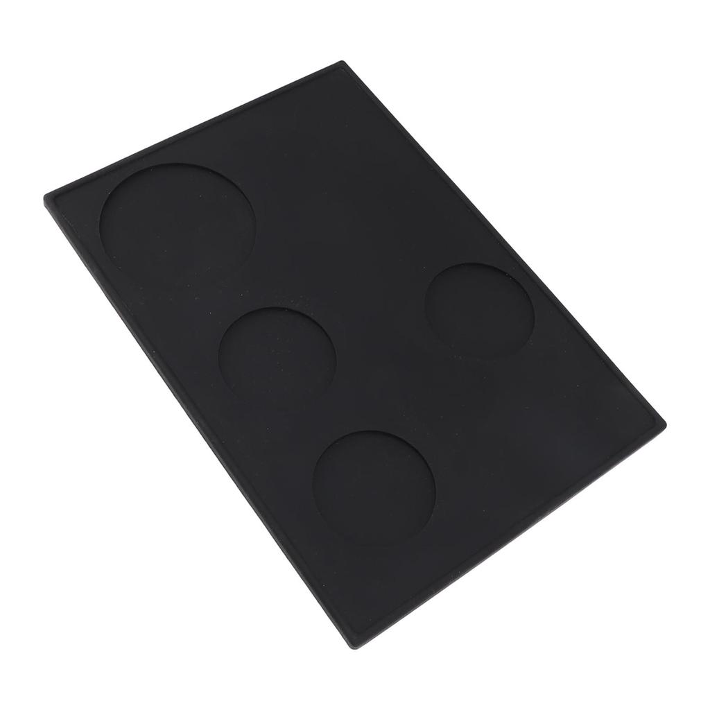 Coffee Tamping Mat Silicone Anti Slip Multiple Slots Coffee Tamper Pad for Home Kitchen Bar Coffee