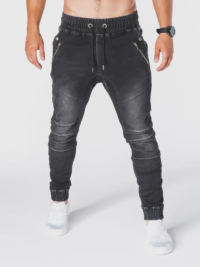 2019 Trendy Men's Washed Denim Jogger Jeans - European & American Style Casual Pants
