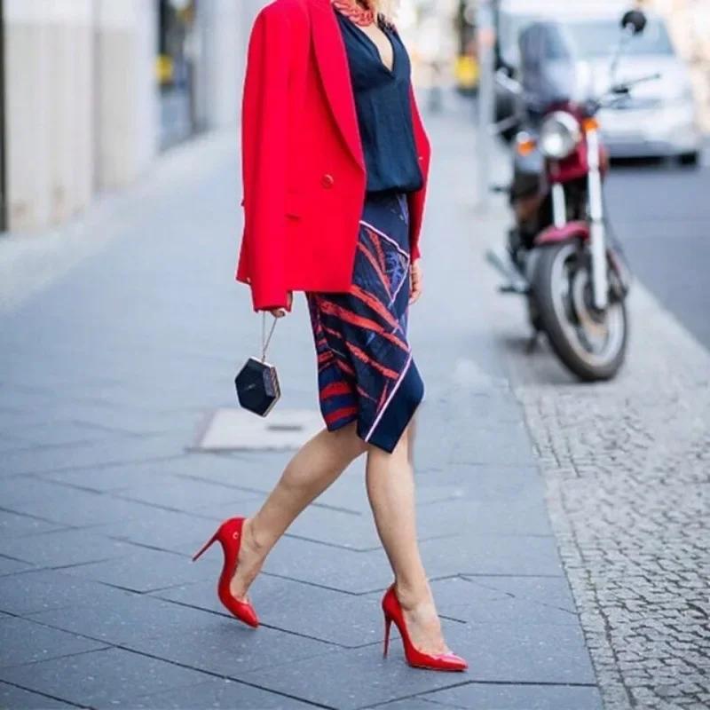 2024 Fashion High Heels 35-45 Plus Size Women Shoes 12cm Thin Stiletto Banquet Wedding Shoes Sexy Pointed Toe Ladies Party Shoes