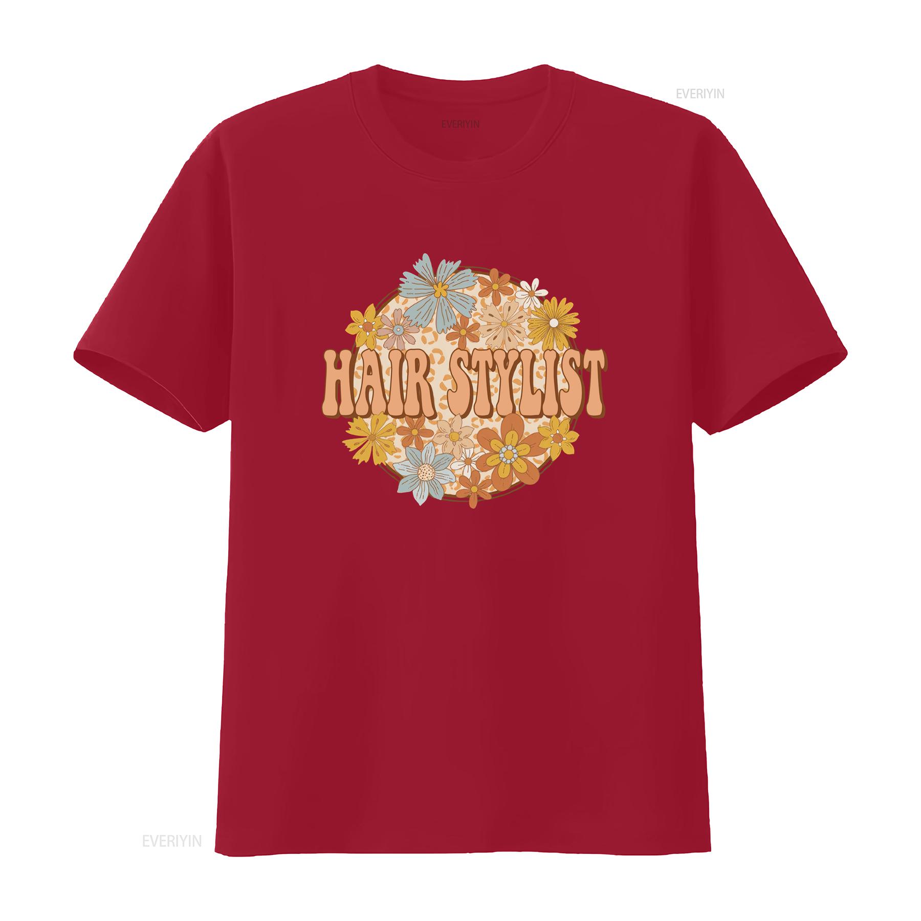 Футболка парикмахера стилиста парикмахера весенний косметолог парикмахер s для винтажной стирки эластичная унисекс дышащая немного S