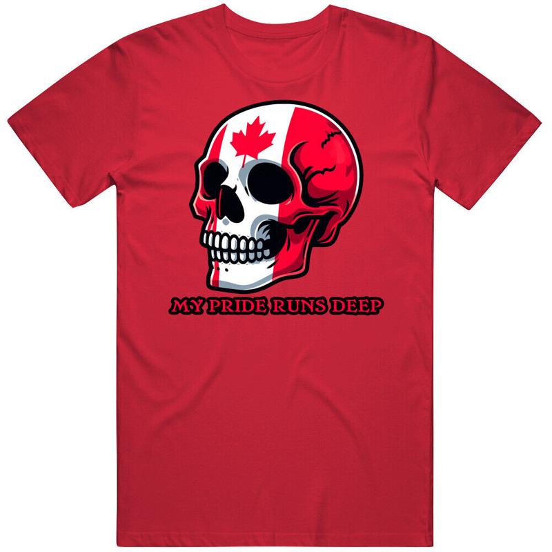 My Canadian Pride Runs Deep Patroit T Shirt S