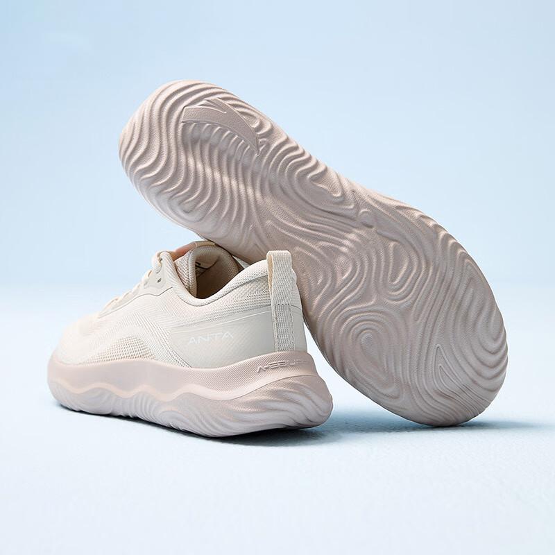 Anta Shunxing Lite Comfortable Trendy Shock Absorbing Non-Slip Low-Top Casual Running Shoes Women Sneaker Light-Pink 122527713-4