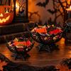 Entryway Table Decorations Halloween Spider Web Basket, Decorative Candy Bowl for Party Autumn Desktop Ornaments Centerpieces, Lightweight Plastic