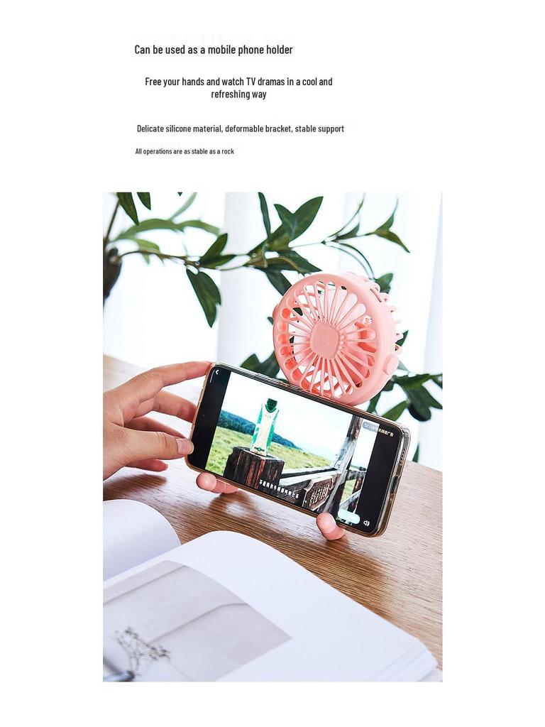 Cross-border Octopus Handheld Mini Stroller Fan with Night Light, USB Rechargeable, Multifunctional.