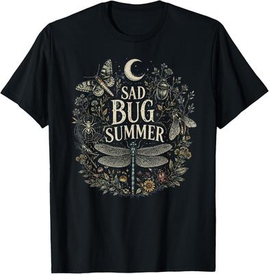 Sad Bug Summer Vintage Goth Insect Last of The Bugs T-Shirt