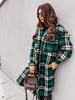 2020 Autumn/Winter Long Sleeve Plaid Shirt Jacket