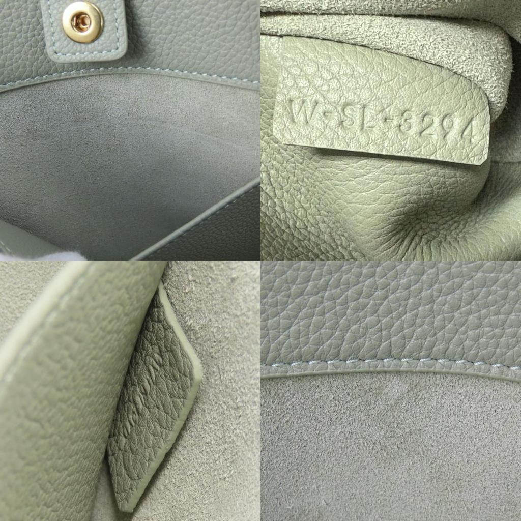 Used CELINE Handbag mini hippo Anais leather Light Clay Khaki Triomphe