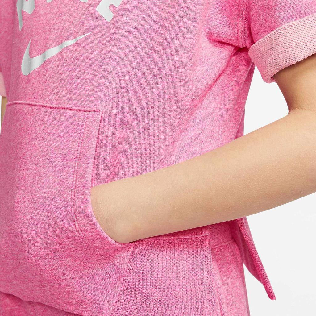 Nike Loose Breathable Casual Sports Short Sleeve T-Shirt Kids Tops Pink CK2775-693