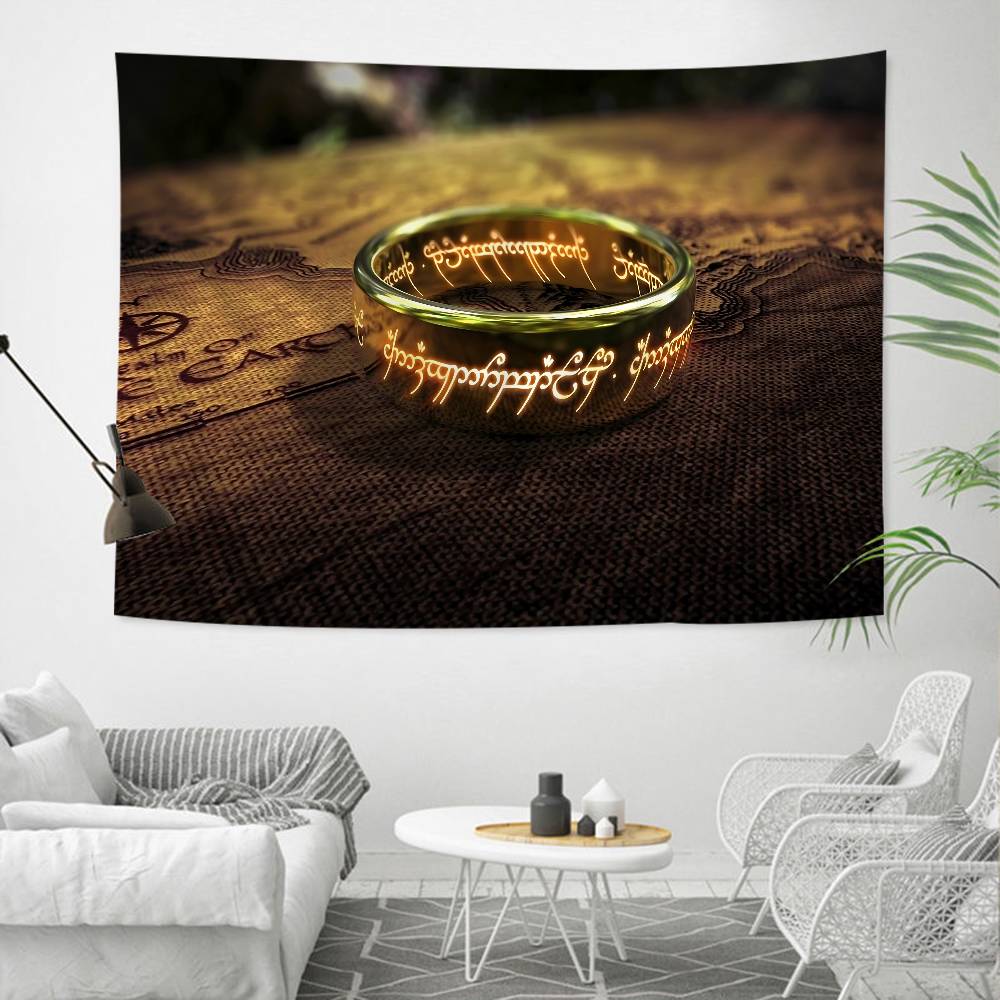 Classic Movie LLord Of The Rings Anime Colorful Tapestry Wall Hanging Hanging Tarot Hippie Wall Rugs Dorm Wall Art Decor