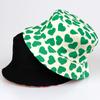 New Double Sided Printed Love Fisherman Hat European and American Couples Trendy Double Sided Basin Hat Outdoor Sun Protection Hat