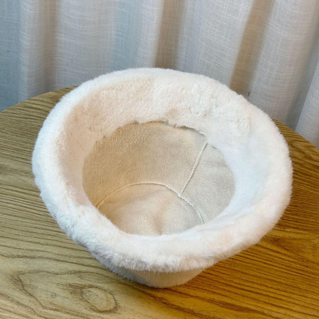 Hat Girls Winter New Thickened Warm Ear Protector Basin Hat Plush Bucket Hat