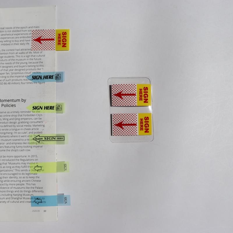 

KindFuny 100PCS Multicolor Sticky Notes Writable Repositionable Index Tabs Flags for Pages Book Markers Reading Notes