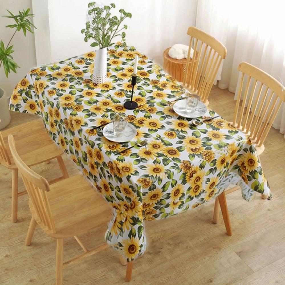 Oil-proof Table Cover PVC Table Decor Cloth Easy To Clean Waterproof Tablecloth  Table Decorations