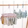 Plastic Hanger with 32 Clips, Designed Specifically for Hanging Clothes, Underwear, Socks, and Daily Household Items