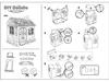 DIY Cardboard House Model: Early Education Puzzle & Painting Toy for Kids