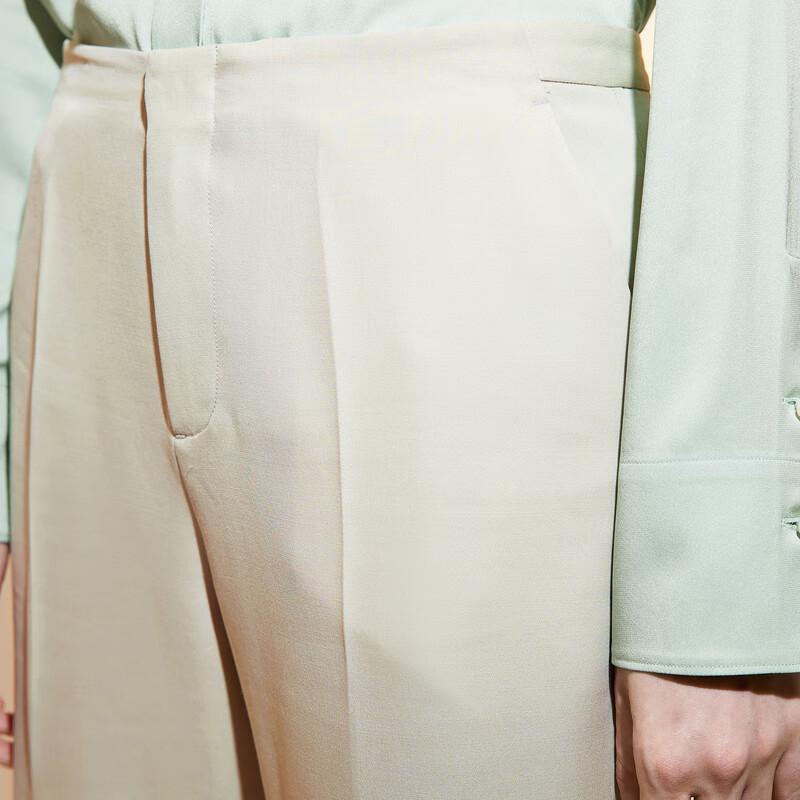 LESS 2023 Spring Tapered Cropped Commuter Pants