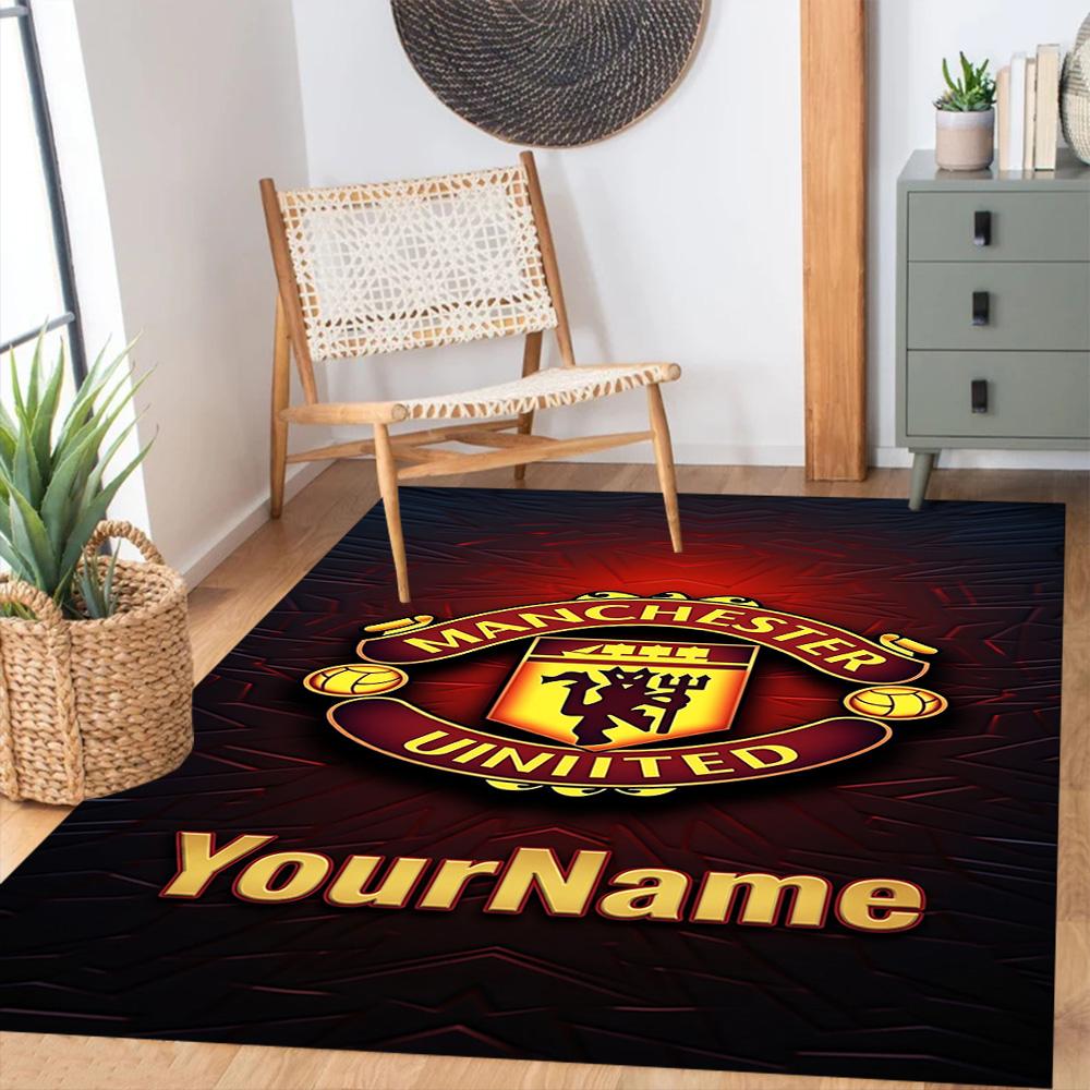 Manchester Customize Text Area Rug Suitable for Foyer Hallway Outdoor Dining Room Anti-slip Rug Office home decor Perfect Birthday/Christmas Gift Idea