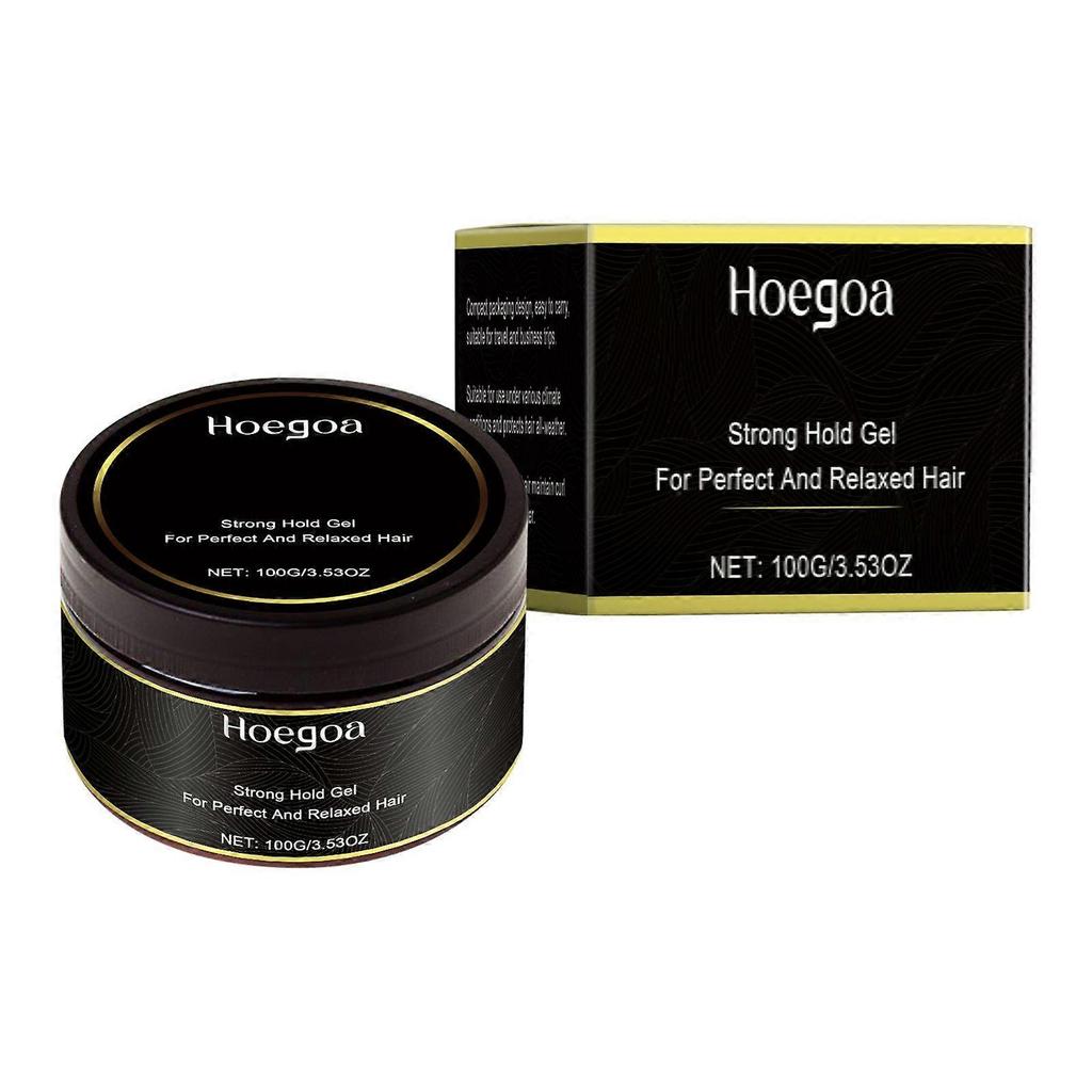 Hoegoa Hair Styling Gel, Moisturizing and Curling Natural Refreshing Styling Gel for Lazy Hair and Curly Hair