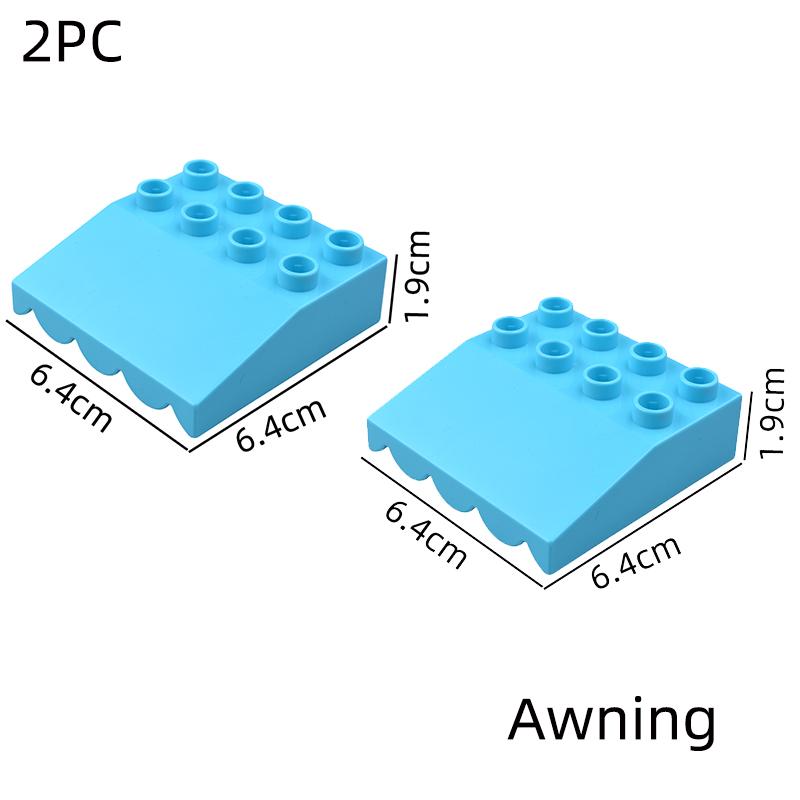 Große Bausteine Haus Zubehörteile Dach Fenster Wand Bauen Zusammenbauen Steine Lernspielzeug Für Kinder Geschenk
