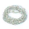 10 Colors 6x8mm Faceted Glass Beads Loose Craft Spacer Beads for DIY Jewelry Bracelet Necklace Earring Keychain Making Crafts