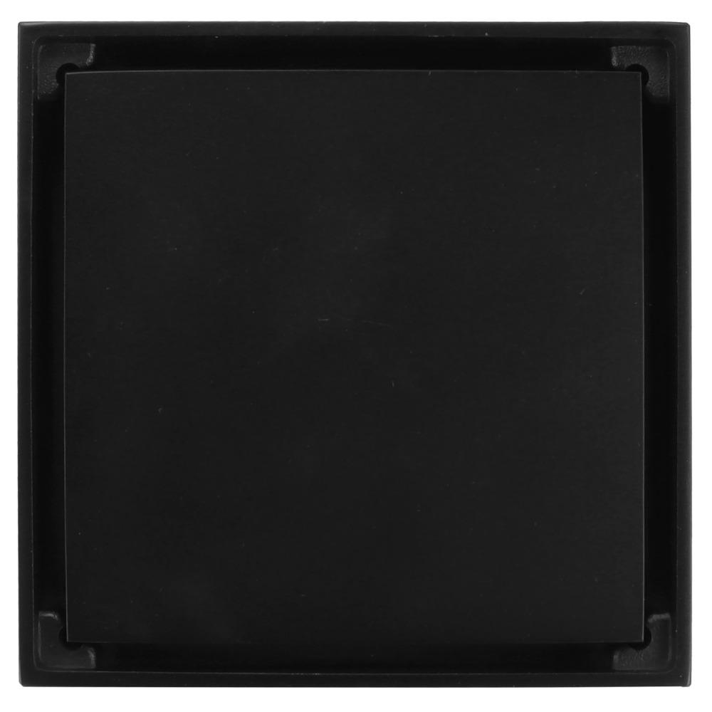 Black Shower Floor Drain Copper Floor Drain Durable Drain Cover  Balcony