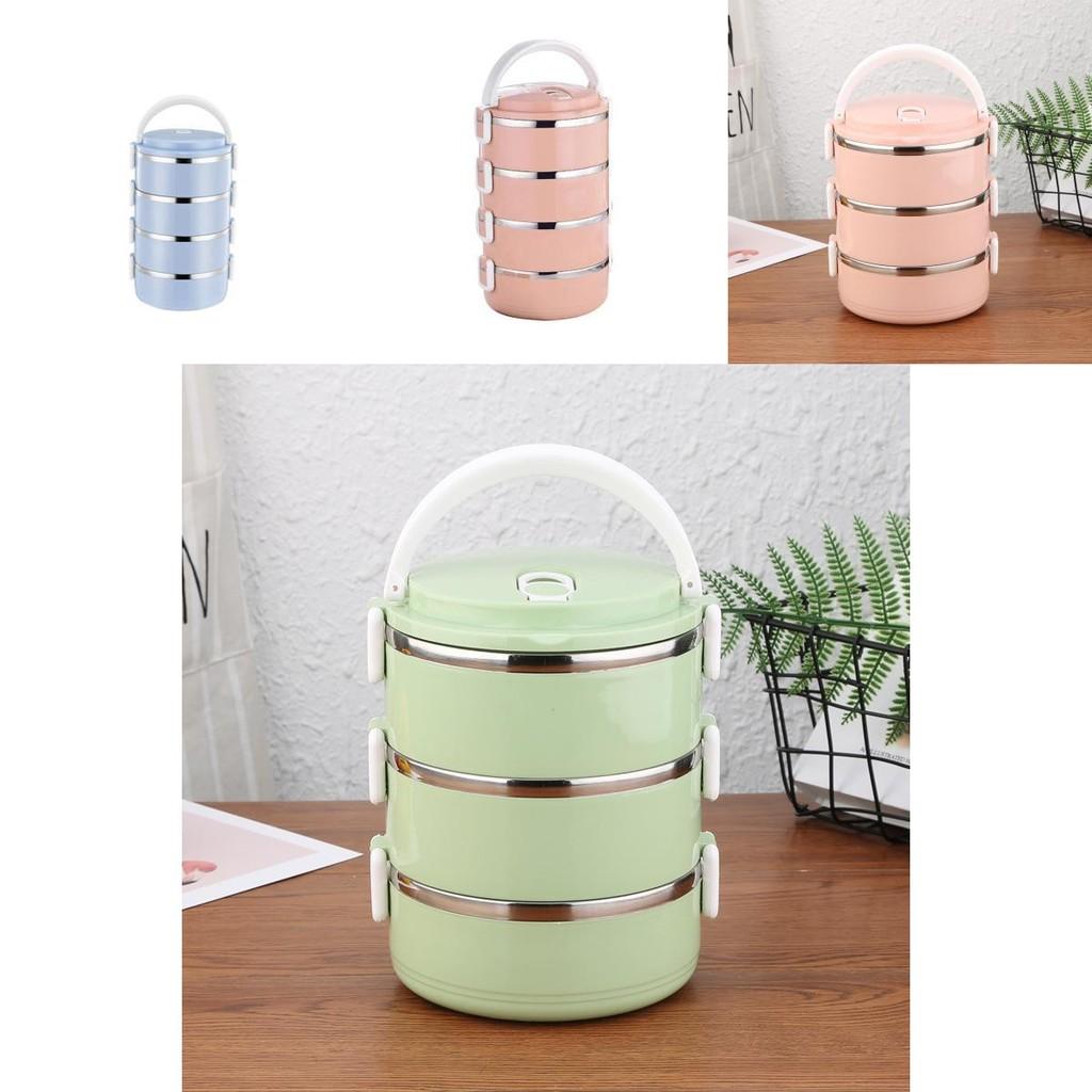 Stainless Steel Bento Box With Multilayer Design For Adults Home And Outdoor Use