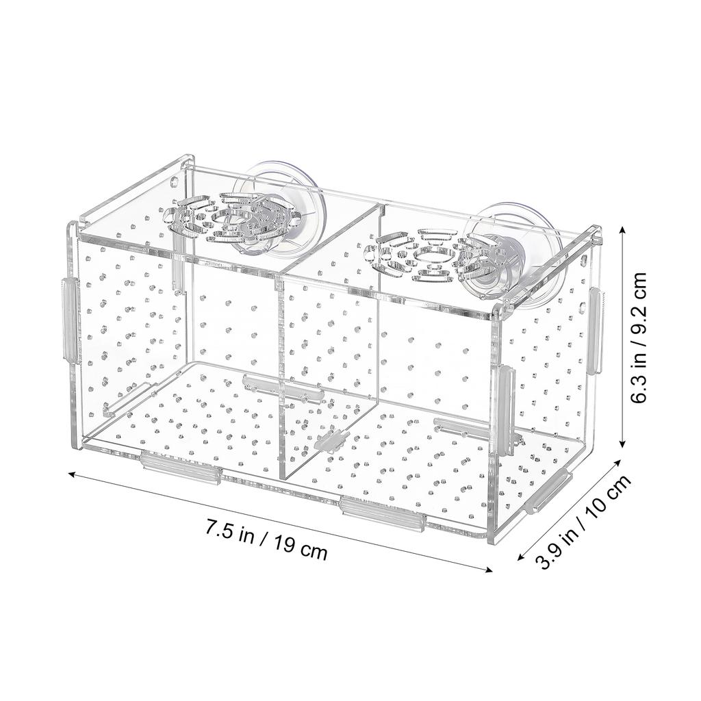 Hatching Boxes Aquarium Incubator Fish Tank Accessories for Anti-collision Holder