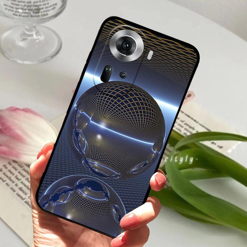 Para Capa Oppo Reno 11 5G animal Silicone TPU Macio Capas Traseiras Para Oppo Reno 11 Pro 5G / Reno 11F 5G Capa Protetora Desenho Animado Capa