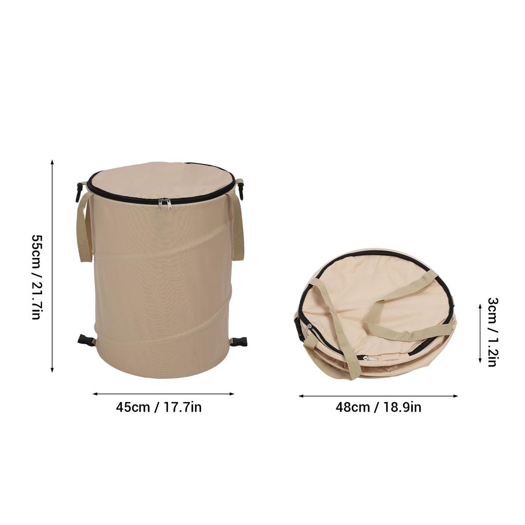 Outdoor Garbage Container Storage Bin Foldable Large Capacity 24 Gallons Camping Trash Can Oxford Fabric Versatile for Picnic