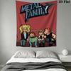 Metal Family Pattern Home Decor Tapestry, Wall Hanging, Decorative RV Wall Cloth.DGT0925396