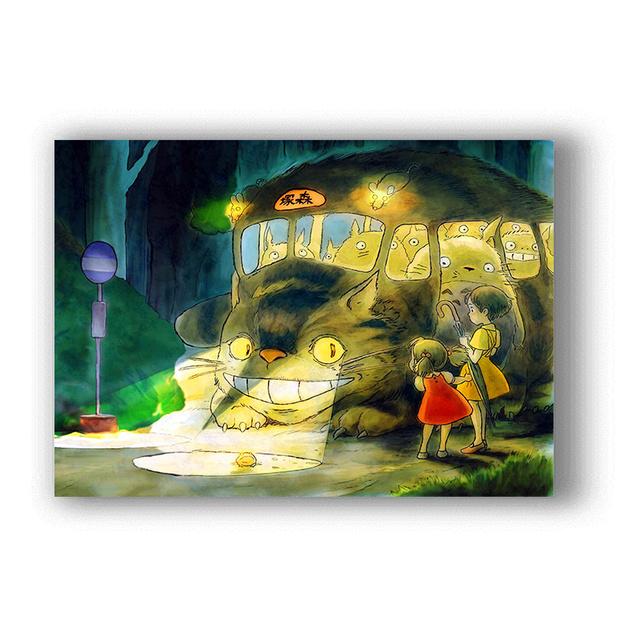 Totoro anime canvas printed wall paintings home decor posters and art prints for decorating the living room