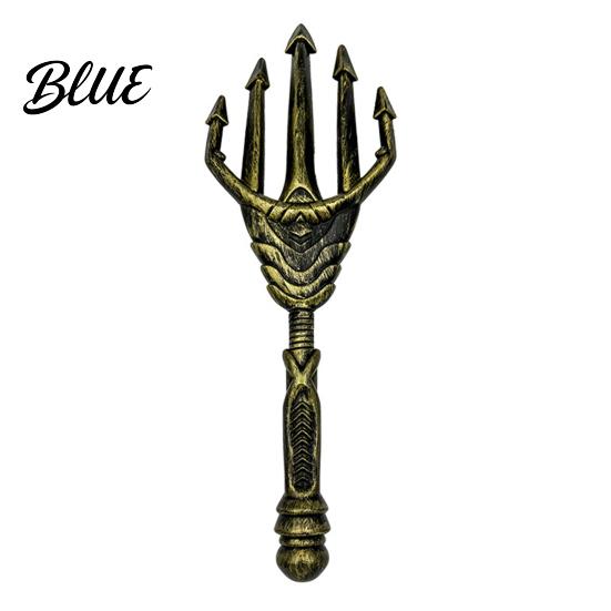 Film Inspired Spear Five-tined Costume Five-pronged Lightweight Toy Halloween Cosplay Handheld Plastic Prop Fork Weapon Props for Party Stage