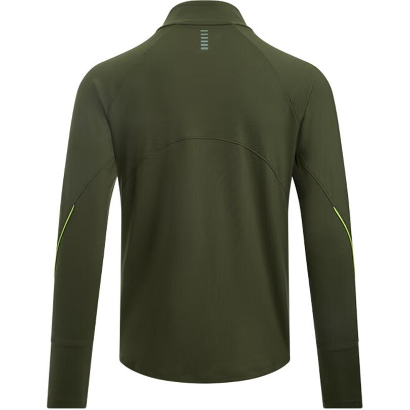 Under Armour Qualifier Breathable Running Long Sleeve T-Shirt Men Tops Dark-Green 1365662-390
