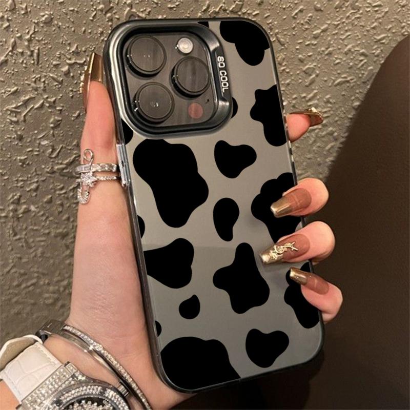 Black Leopard Print Electroplate Phone Case For Samsung Galaxy S25 Ultra S24 Plus S23 FE S22 S21 A16 A23 A26 A34 A55 A56 Cover
