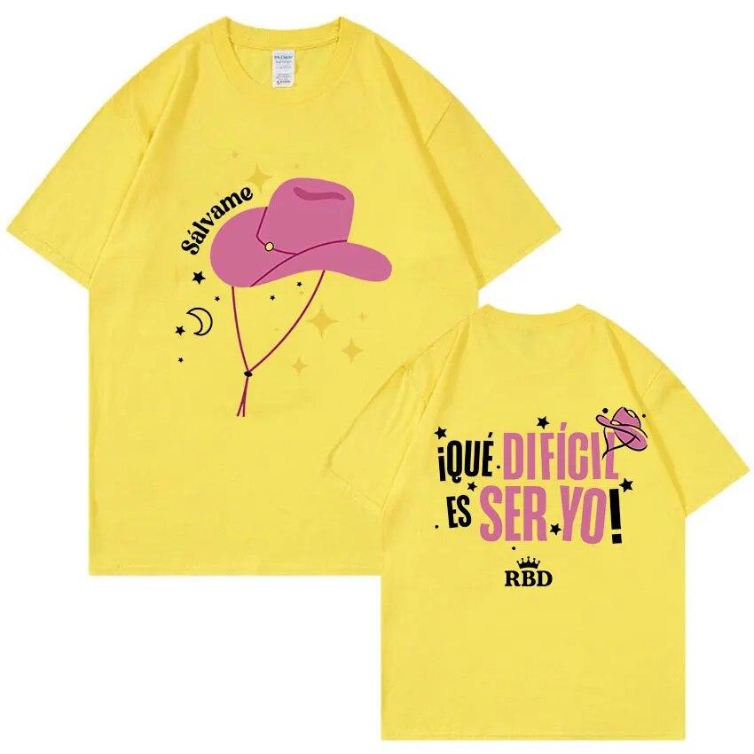 

Футболка с графическим изображением концерта Rebelde RBD Tour 2023, футболка унисекс WoUnisex Harajuku, эстетическая футболка в стиле хип-хоп, футболки большого размера из 100% хлопка, уличная одежда 4XL