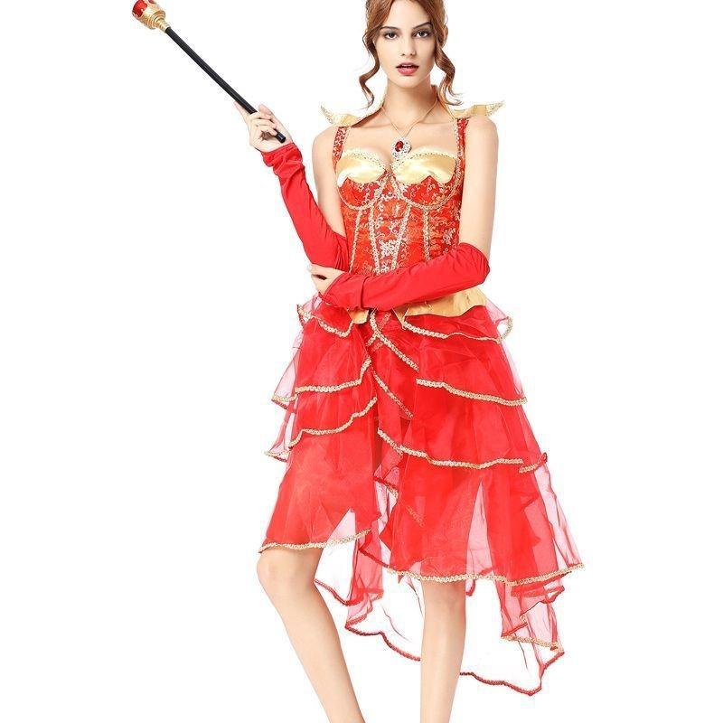European Vintage Court Princess Dress Queen Dress Halloween Costume Women's Masquerade Performance Costume