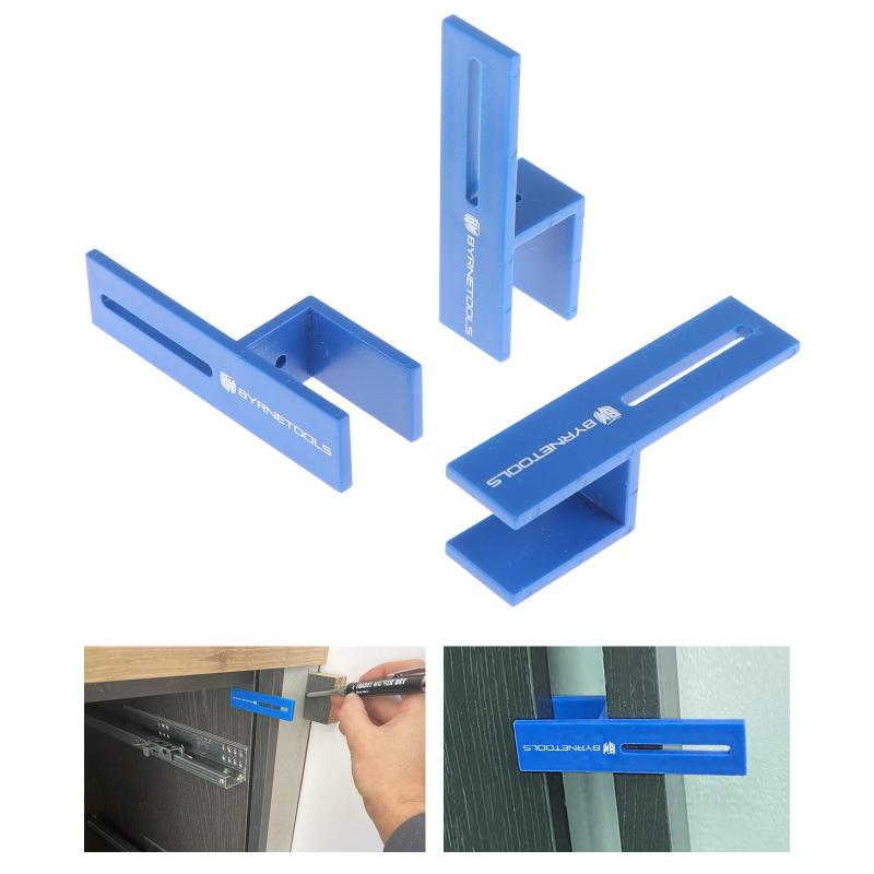 3Pcs 18Mm Jigs Closing Fixing Clip Wood Measuring And Marking Fixture Cabinet Wardrobe Wooden Board Carpentry Installation Tools