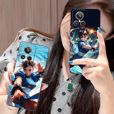 Street Fighter Chunli Phone Case for Realme 15 14 13 12 11 10 9 Pro Plus T I Lite 5G Colorful Printing Cover Luxury Pretty Cover