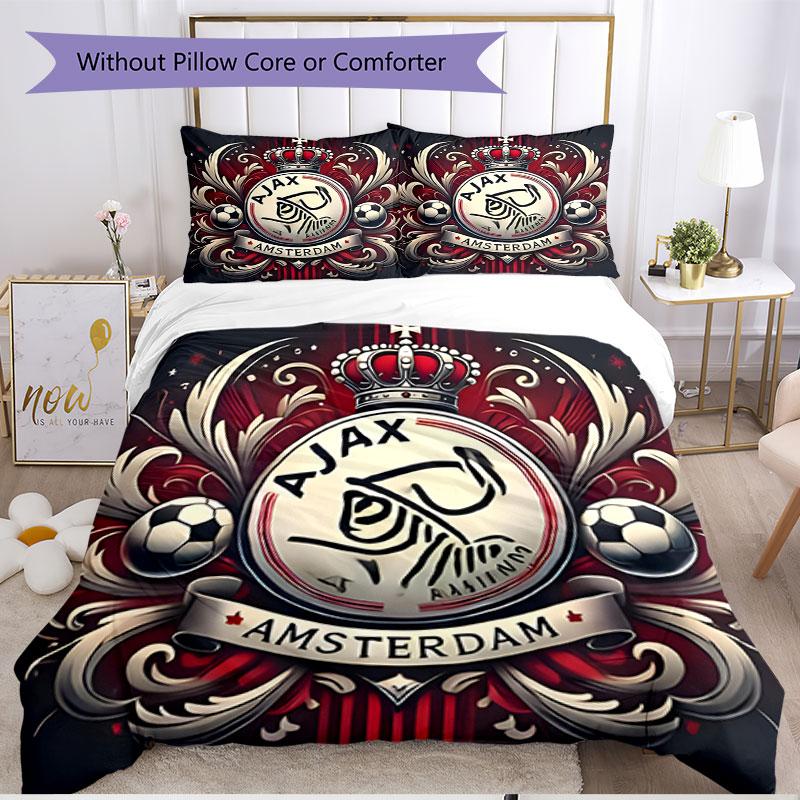 3pcs Duvet Cover Set (1*Duvet Cover + 2*Pillowcase, Without Core), Ajax Print Soft All‑Season Bedding Set, Home Bedroom Decor Gift