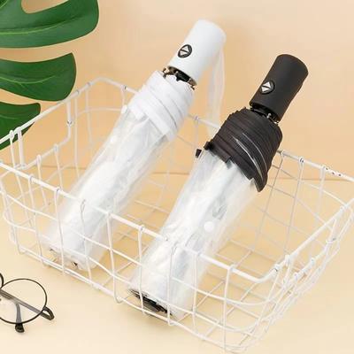 1pc-Transparent Umbrella Folding Automatic Open and Close Umbrella Mori Three-Fold Student Sunny Umbrella