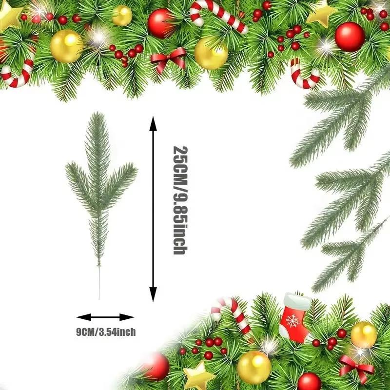 5/10pcs Artificial Pine Branches Plants Home Xmas Tree Decoration DIY Gifts Wreath Fake Plants Accessories
