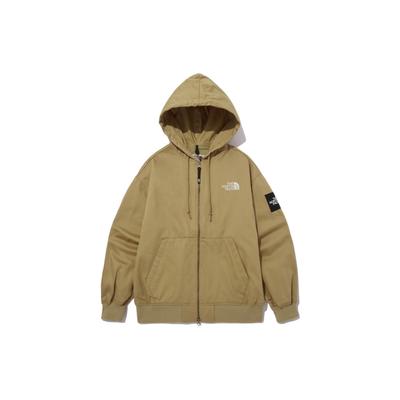 THE NORTH FACE Sweatshirts Men's Beige Brown Hooded Moderate Cardigan Unisex NJ3BP04K