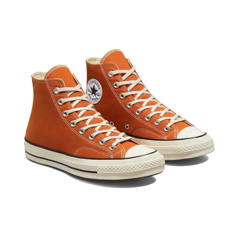 Converse 1970s Chuck Taylor All Star Hi comfortable and versatile durable and breathable high-top canvas shoes unisex sunset orange