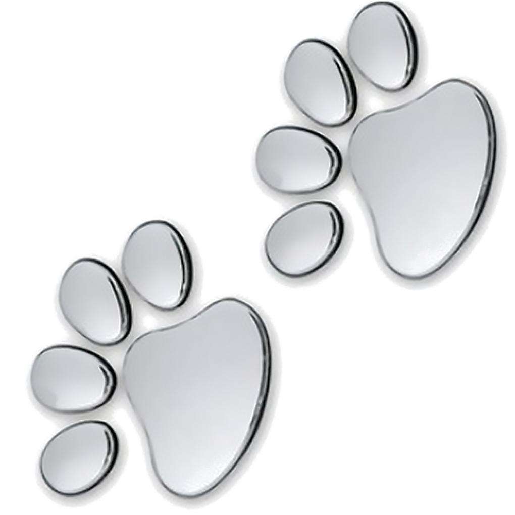 Car Sticker 3D Plastic Adorable Paw Decal Waterproof Foot Print Stickers Portable Bumper Body Decoration Accessories