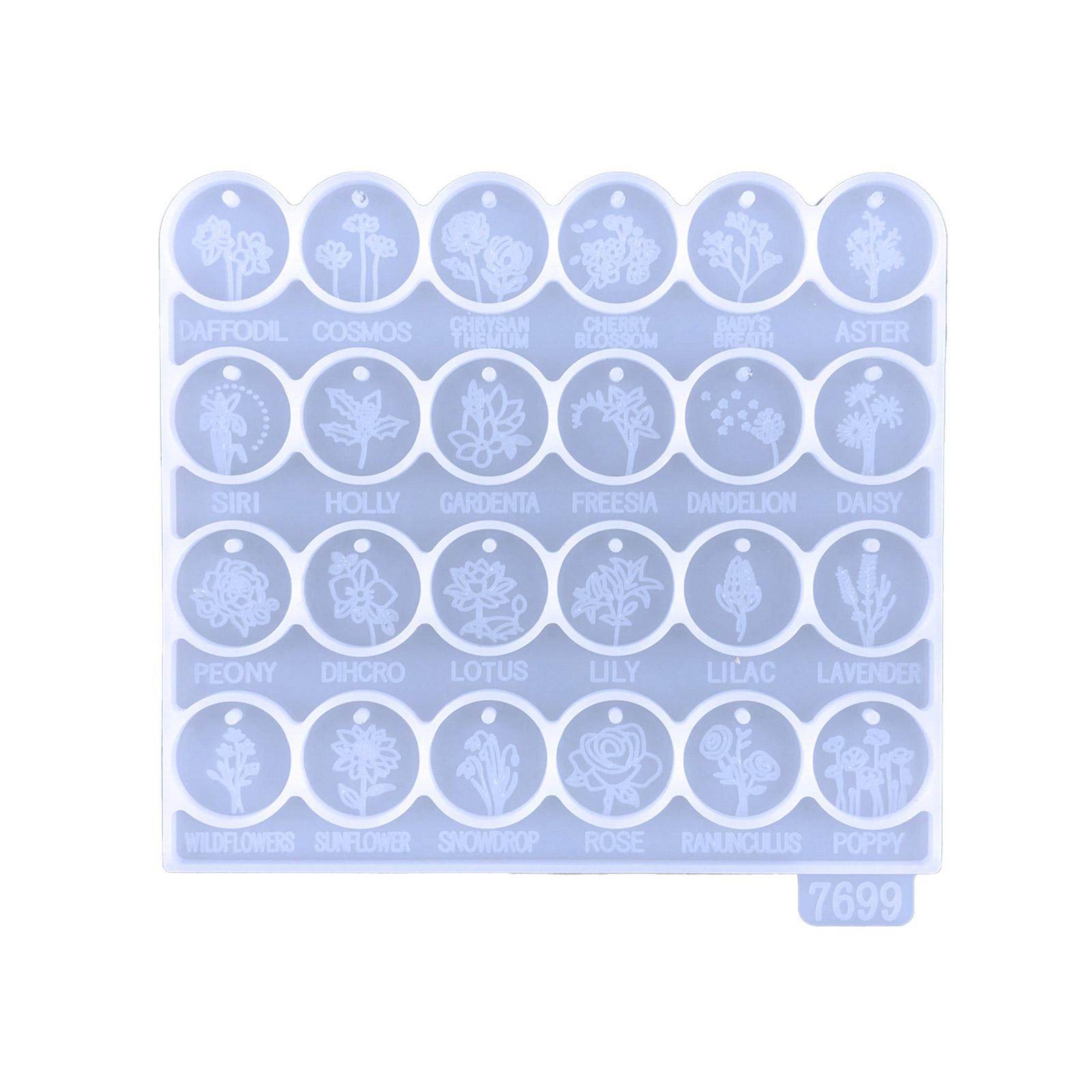 

Блестящий глянцевый растительный цветок орнамент силиконовая эпоксидная смола форма DIY брелок кулон ювелирные изделия для подарка на день святого Валентина ремесла прозрачный