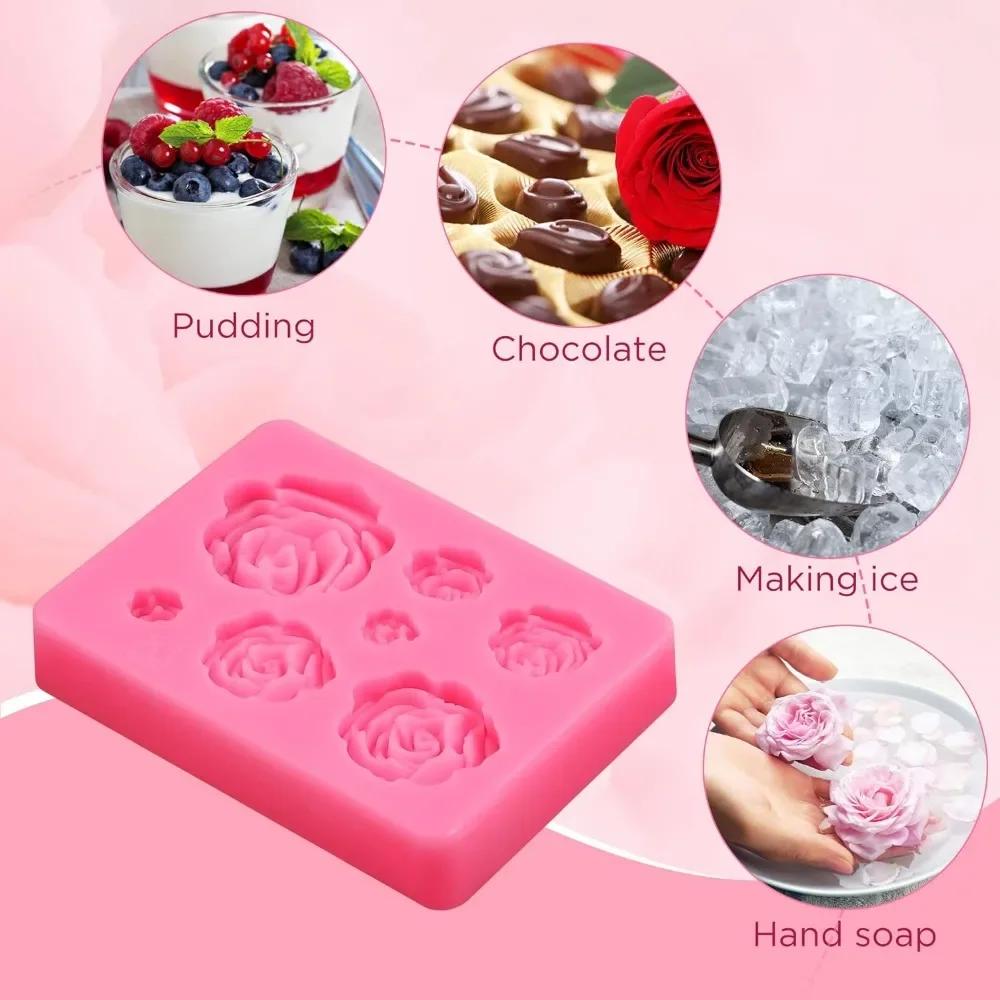 Silikonová forma na okvětní lístky DIY pečení dortů dekorace fondán pudink dort čokoládová forma květiny šperky silikonová forma