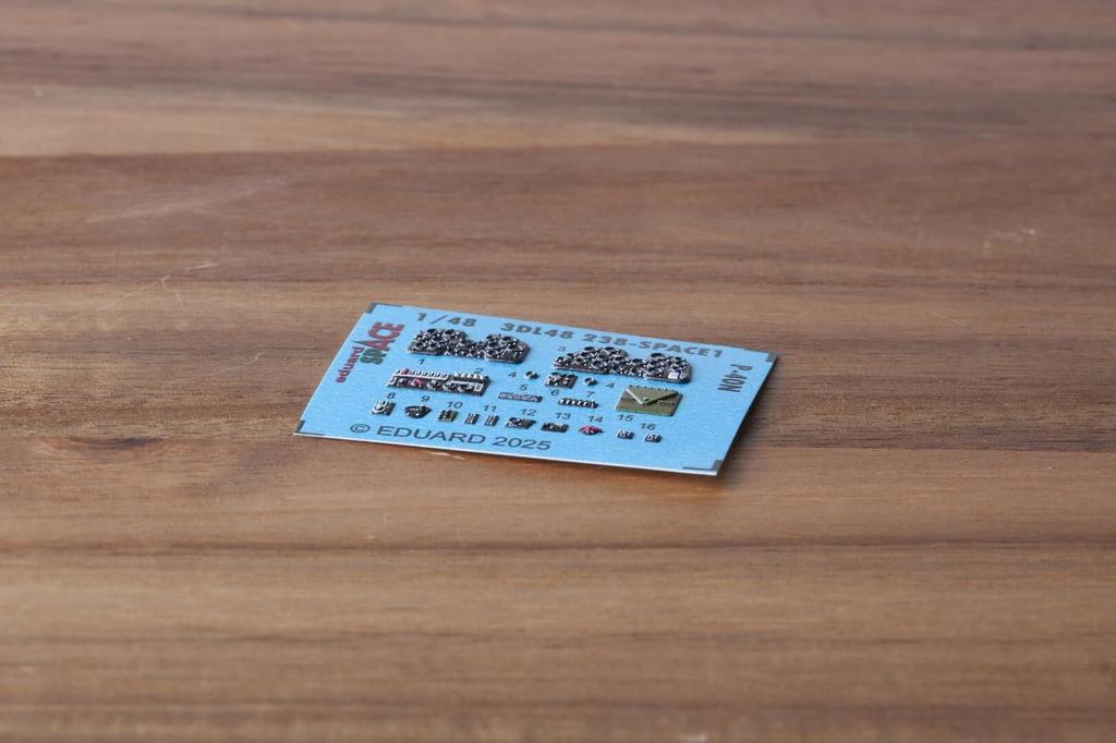 Eduard 1/48 Space P-40N Interior 3D Decal with Etching Parts Set (for Eduard) Plastic Model Decal EDU3DL48238 (Airplane)